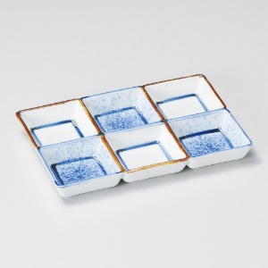후치사비후키즈미 접시 19×12.7×2.2㎝  /다용도접시,나눔접시, 일본그릇,  (9일배송)