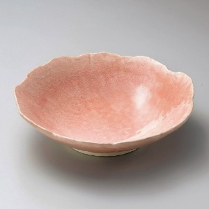 핑크꽃대볼 /ø25×6.8㎝ , 회접시, 스시, 일본그릇, 회접시,일본접시