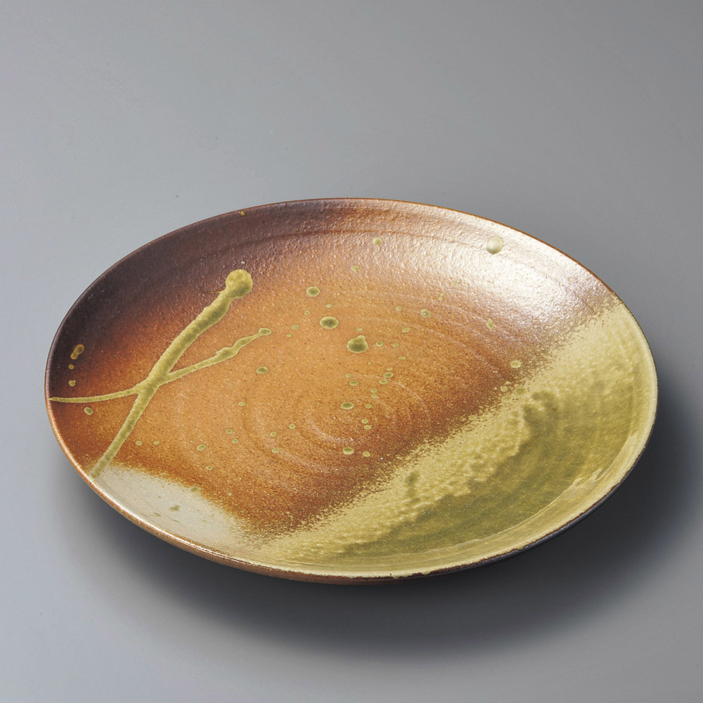 19110-668/고신라쿠 10.0 라운드 접시(시나라쿠야키)