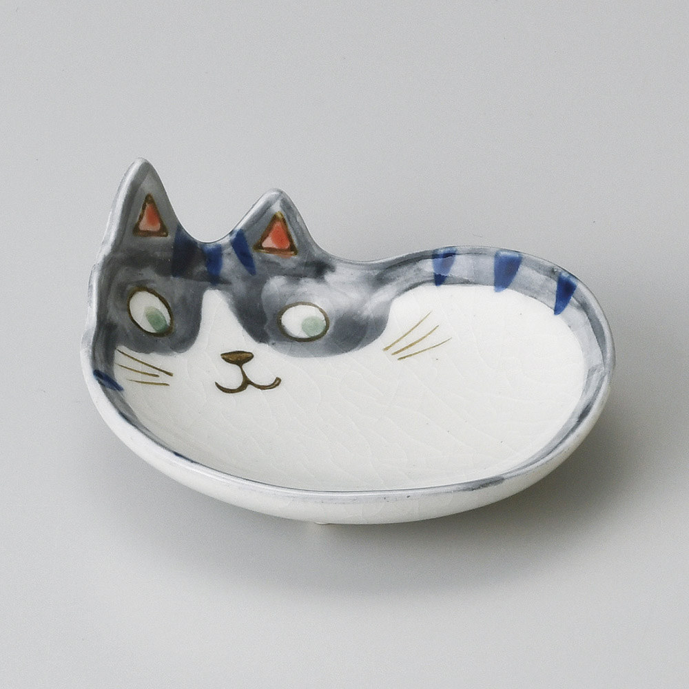 고양이 작은 접시 블루