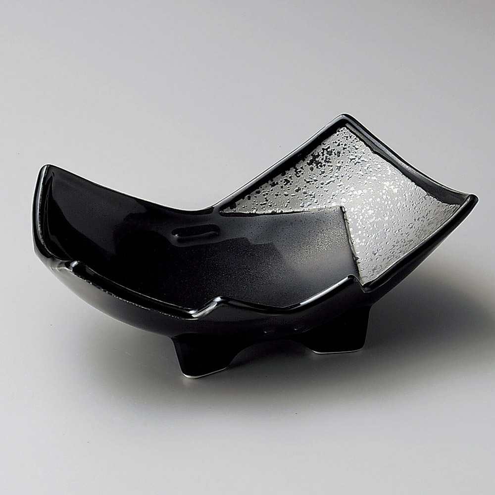 06508-108/플래티넘 블랙 스택 그릇/18.5×11.5×6.5㎝ (70입)/273g/일본그릇