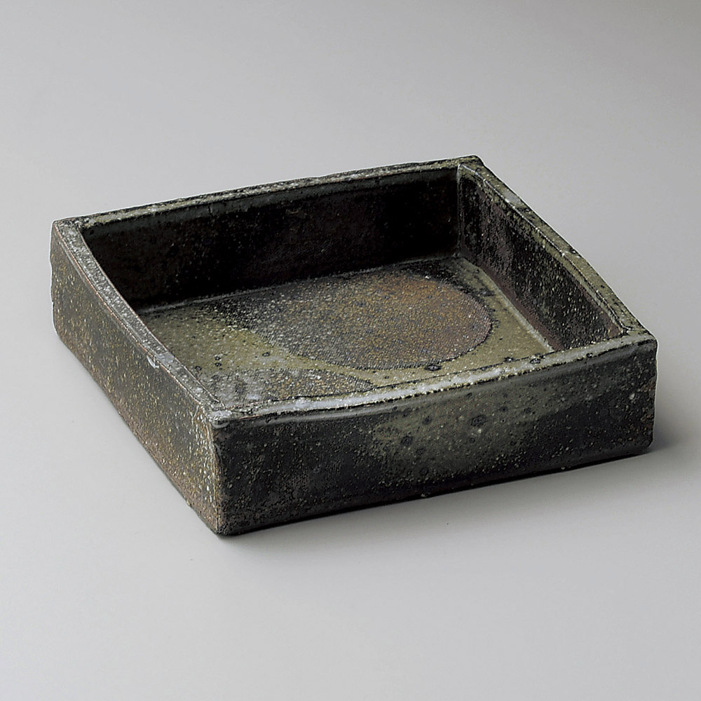 07802-668/화유 보타 모치 사각 중볼 (신라쿠야키)/15.5×15.5×3.5㎝ (30입)/615g/일본그릇