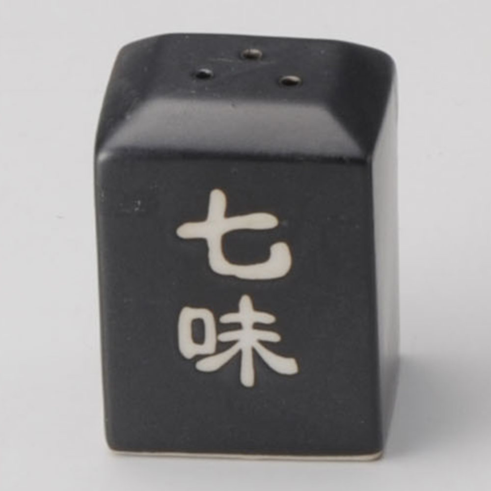 37743-468/블랙매트각형칠미입/4.5×3.9×6㎝ (200입)/100g/일본그릇